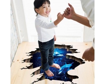 Ocean Dolphin Removable Sticker